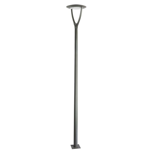 Lampa parkowa ze słupem 2,8m URAN LED 60W 48cm IK08 4000K antracyt