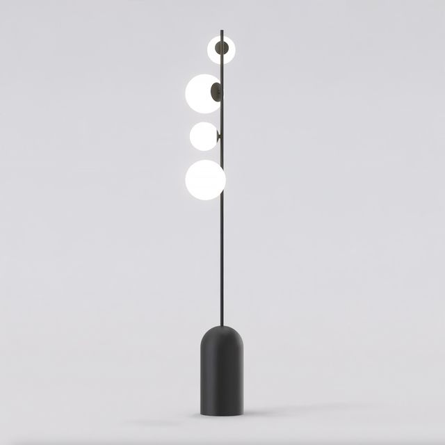 Lampa podłogowa ETNO LP4 G9  - czarny