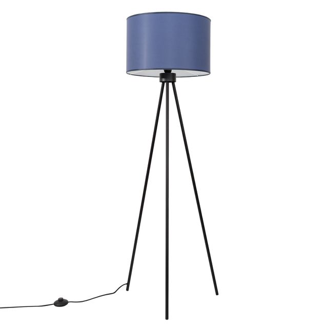 Lampa podłogowa NEVIA E27 - granat/czarny