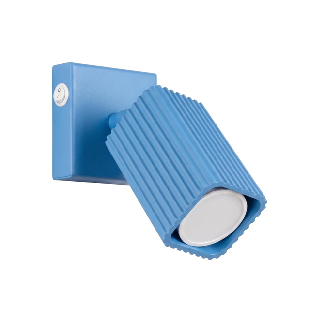 Lampa ścienna RAYO GU10 z włącznikiem - błękitny