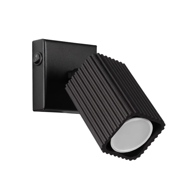 Lampa ścienna RAYO GU10 z włącznikiem - czarny