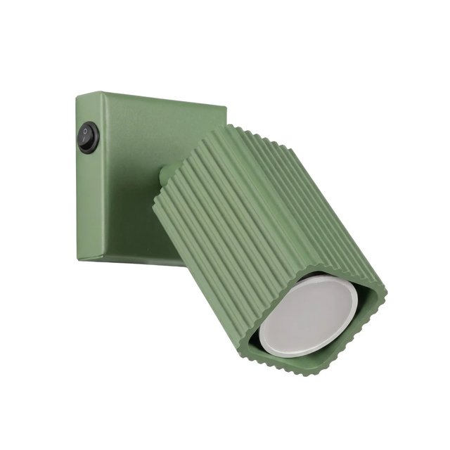 Lampa ścienna RAYO GU10 z włącznikiem - szałwiowy