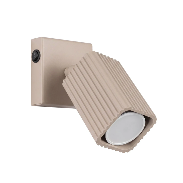 Lampa ścienna RAYO GU10 z włącznikiem - taupe