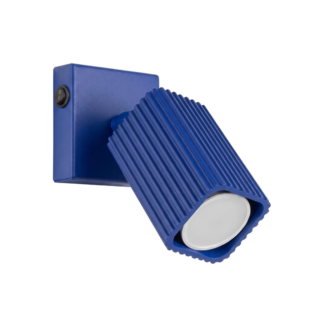 Lampa ścienna RAYO GU10 z włącznikiem - ultramaryna