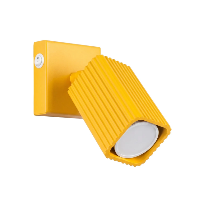 Lampa ścienna RAYO GU10 z włącznikiem - żółty