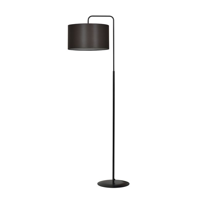 Lampa stojąca TRAPO LP1 BLACK / WENGE 1xE27 - czarny