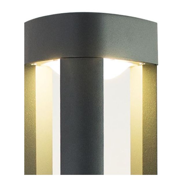 Lampa ogrodowa nowoczesny słupek FAN GX53 50cm popiel