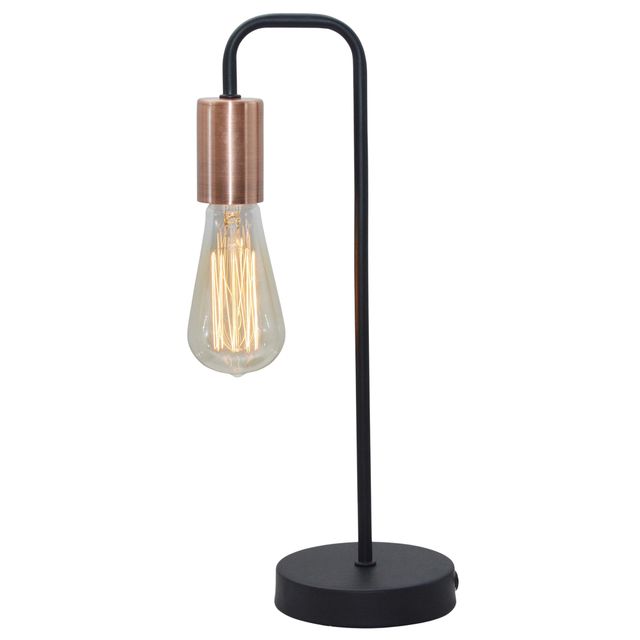 Lampa stołowa HERPE AMPLA E27 - czarny/miedź