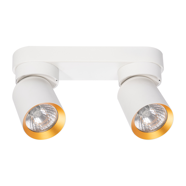 Lampa sufitowa ANDY 2xGU10 - biały/złoty