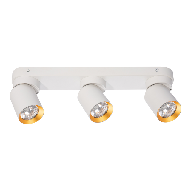 Lampa sufitowa ANDY 3xGU10 - biały/złoty