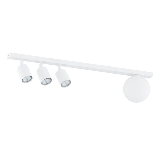 Lampa sufitowa BASTER 4 BLACK E14+3xGU10 - biały