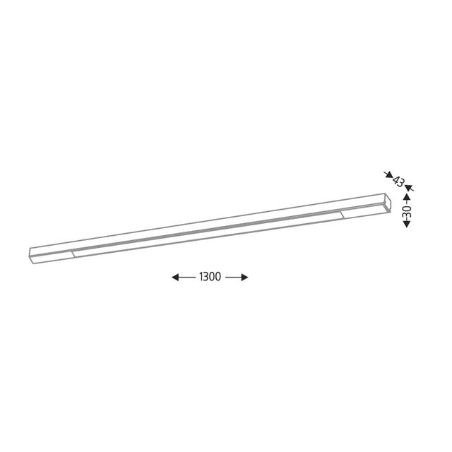 Lampa sufitowa HAKODA LED 16W 3000K - czarny