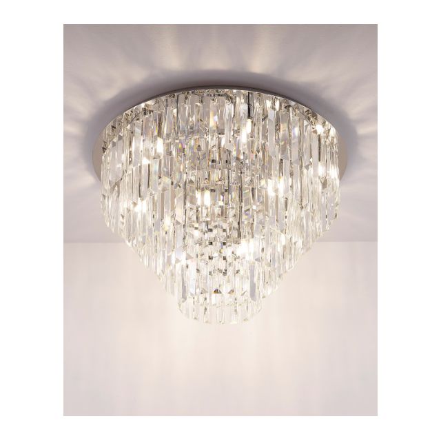 Lampa sufitowa MONACO 15xG9 - chrom/transparentny
