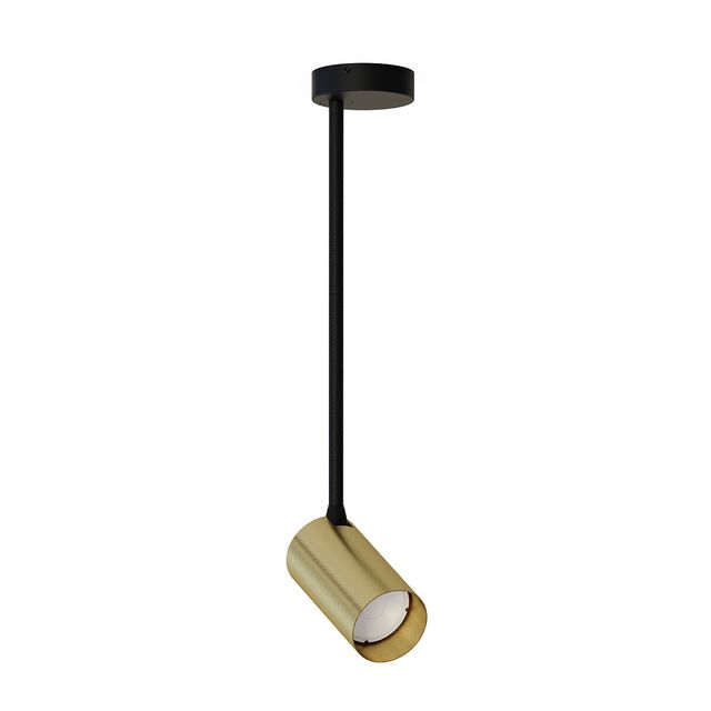 Lampa sufitowa MONO LONG M GU10 - mosiądz/czarny