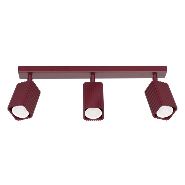 Lampa sufitowa RAYO 3L GU10 - burgund