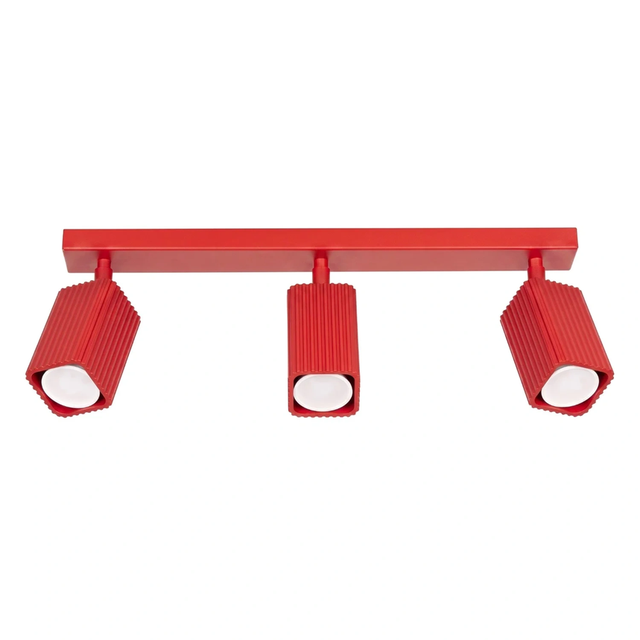 Lampa sufitowa RAYO 3L GU10 - czerwony