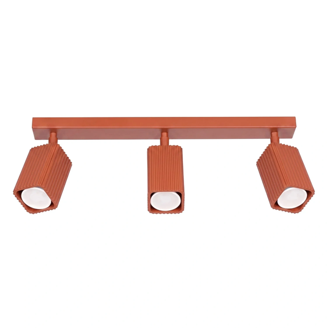 Lampa sufitowa RAYO 3L GU10 - ochra czerwona