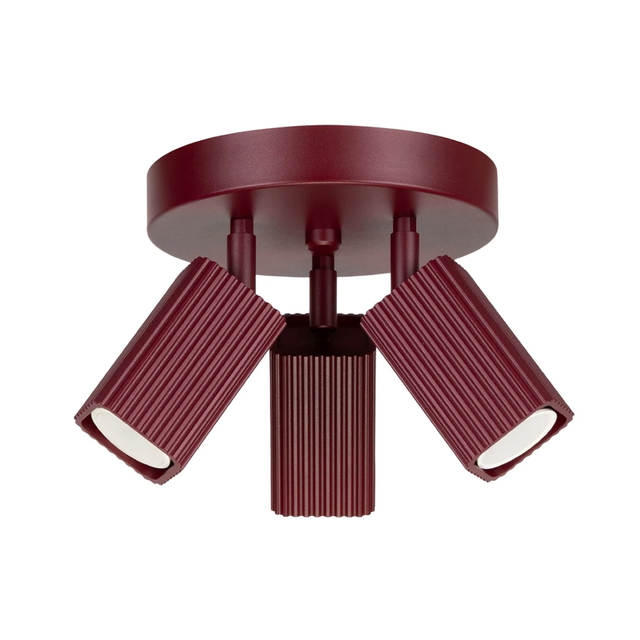 Lampa sufitowa RAYO 3P GU10 - burgund