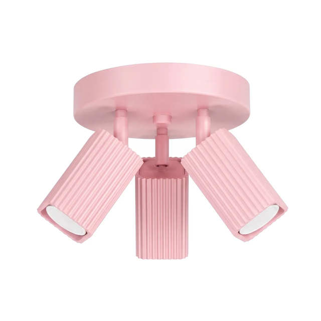 Lampa sufitowa RAYO 3P GU10 - różowy
