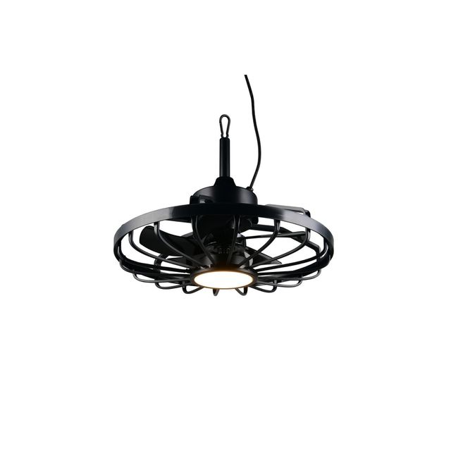 Lampa sufitowa z wentylatorem OSLO LED 20W 2300lm IP44 2700-6500K -  czarny