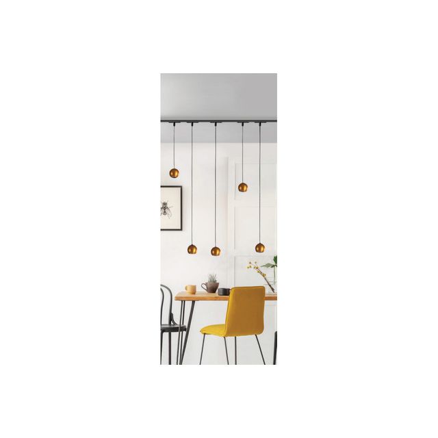 Lampa wisząca 1-fazowa do szyny magnetycznej ALFA KORI LED 5W 3000K 40° - złoty/czarny