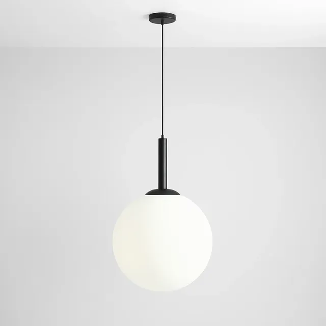 Lampa wisząca BOSSO GRANDE XXL 3xE27 - czarny/biały