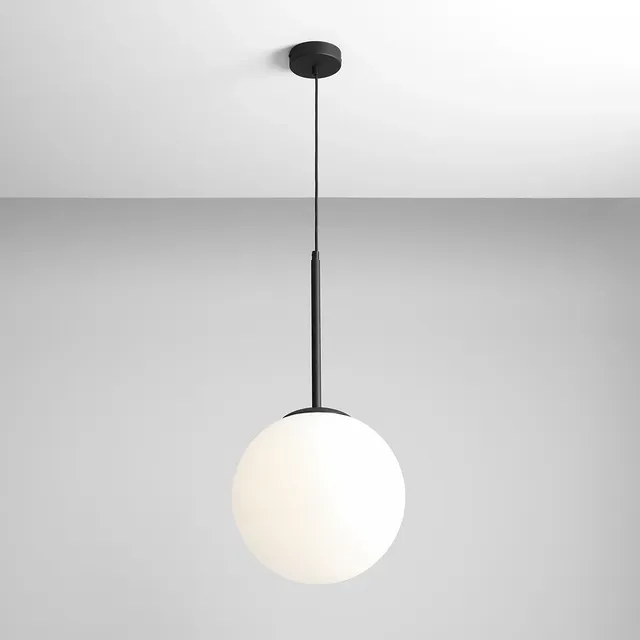 Lampa wisząca BOSSO MEDIUM E27 - czarny/biały