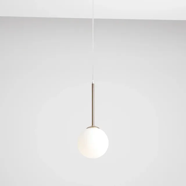 Lampa wisząca BOSSO MINI E14 - złoty/biały
