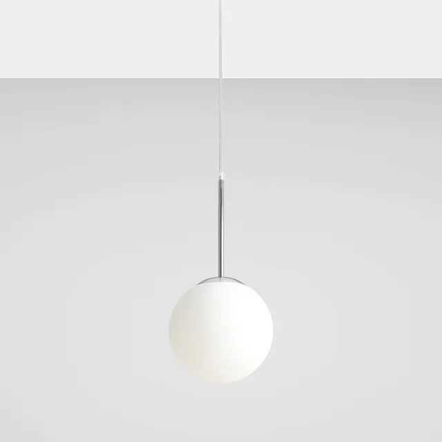 Lampa wisząca BOSSO MINI E27 - chrom/biały