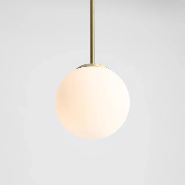 Lampa wisząca BOSSO MINI E27 - mosiądz/biały