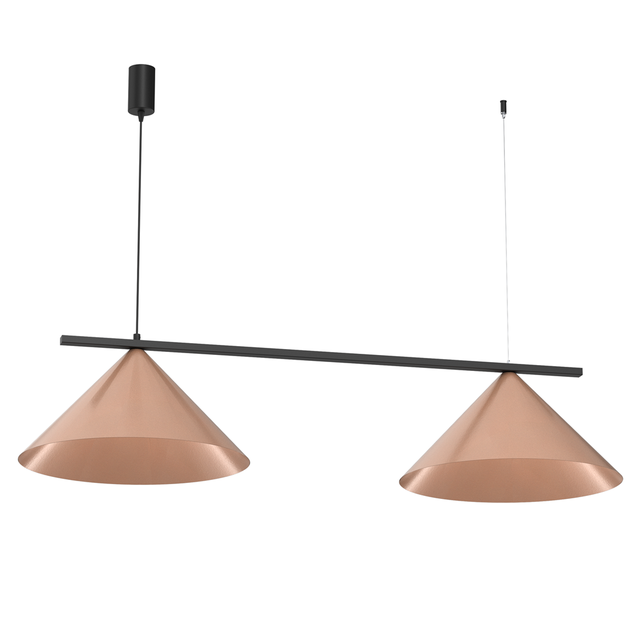 Lampa wisząca CAPITAL 2xGX53 - czarny/miedziany