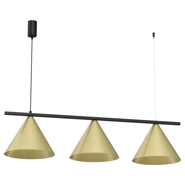 Lampa wisząca CAPITAL 3xGX53 - czarny/złoty