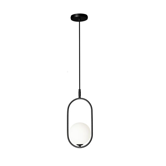 Lampa wisząca CORDEL G9 - czarny/biały
