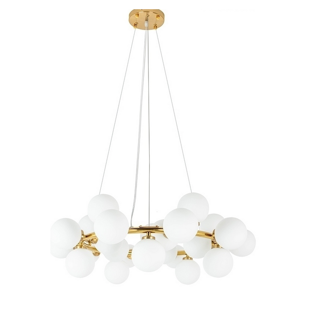 Lampa wisząca COSMO 72 G4  - złoty/biały