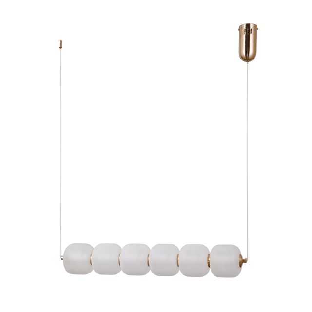 Lampa wisząca GANTI 6H LED 15W 3000K - złoty/biały opal