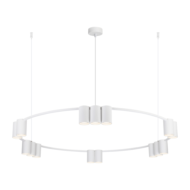 Lampa wisząca GENESIS RING 15xGU10 - biały