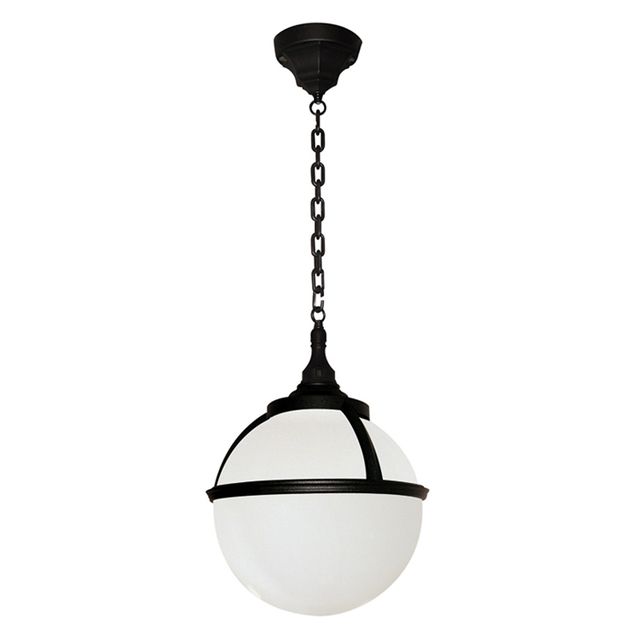 Lampa wisząca GLENBEIGH E27 IP44 - czarny/biały