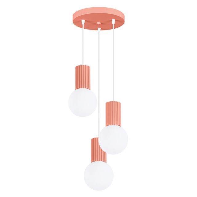 Lampa wisząca HALO 3xG9 - brzoskwiniowy