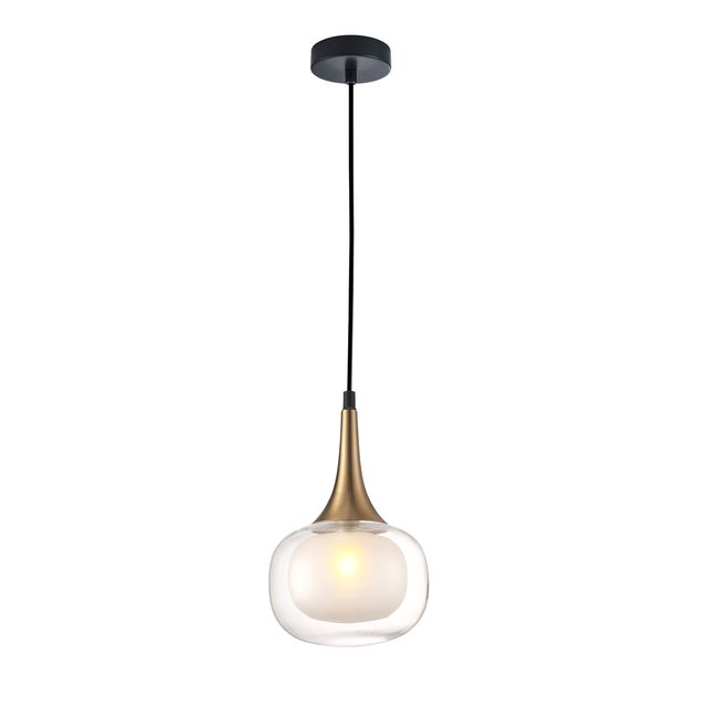 Lampa wisząca KONILA G9 - czarny/transparentny