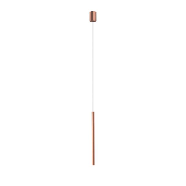 Lampa wisząca LASER 49cm G9 - czarny/miedź satynowa