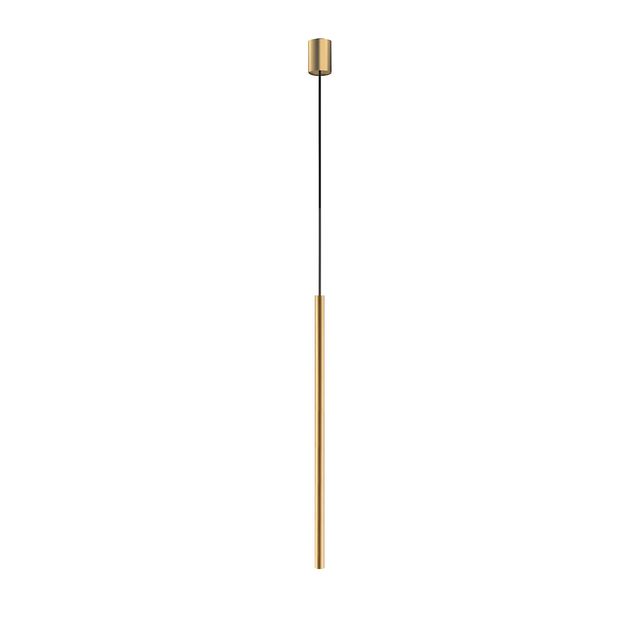 Lampa wisząca LASER 75cm G9 - czarny/złoty satynowy