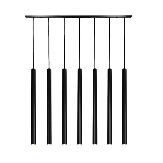 Lampa wisząca listwa YABU 7xGU10 MR11 - czarny