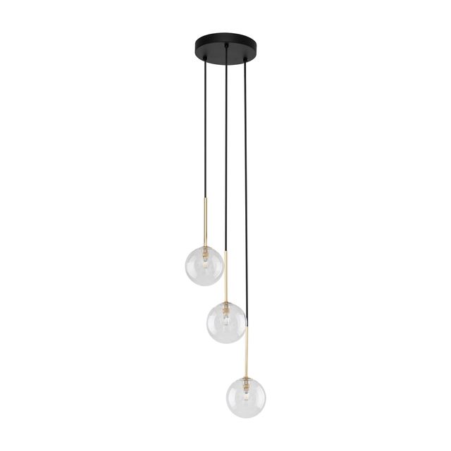 Lampa wisząca NILOS 3xG9 - czarny/transparentny