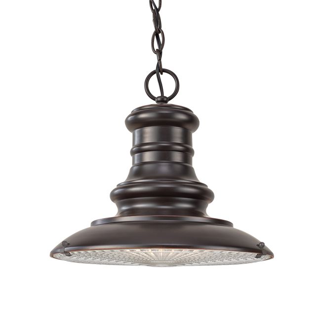 Lampa wisząca ogrodowa REDDING STATION  E27 IP23 - brązowy