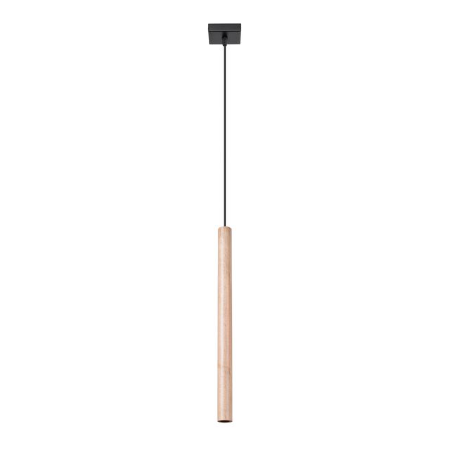 Lampa wisząca PASTELO 1 G9 - czarny/drewno