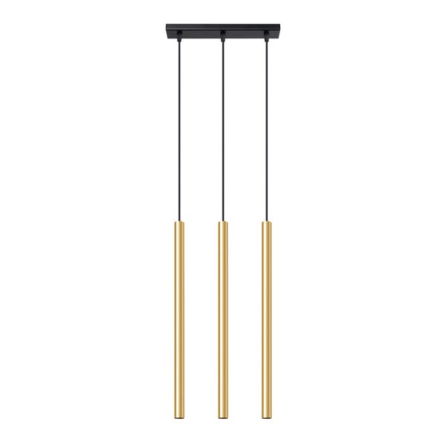 Lampa wisząca PASTELO 3L 3xG9 - czarny/złoty połysk