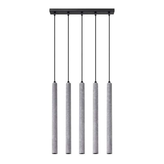 Lampa wisząca PASTELO 5L 5xG9 - czarny/szary