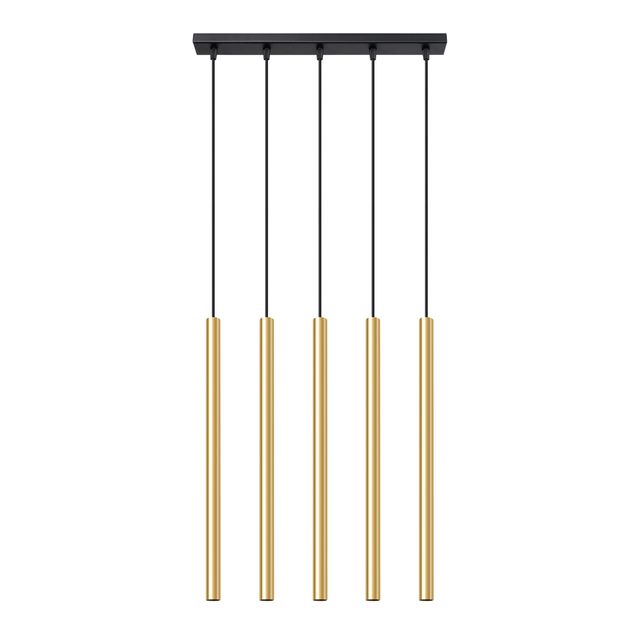 Lampa wisząca PASTELO 5L 5xG9 - czarny/złoty połysk