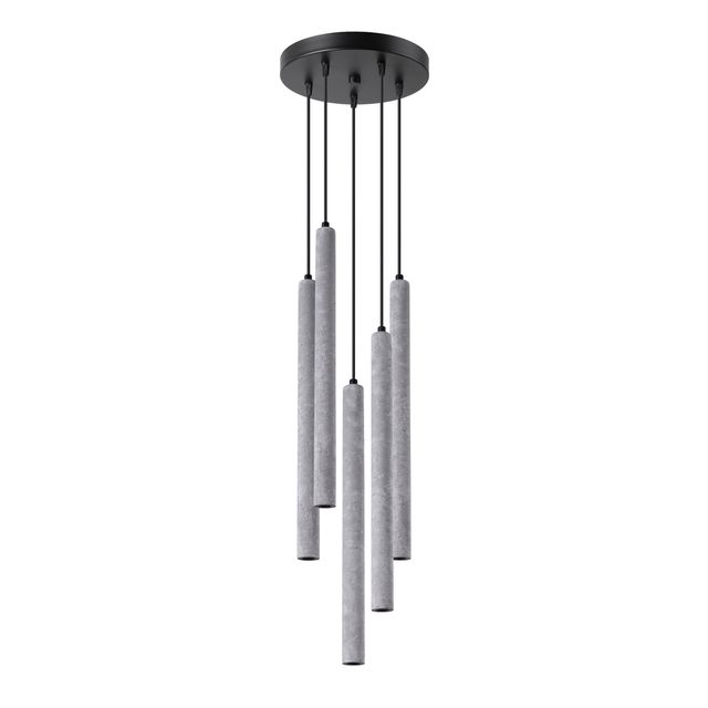 Lampa wisząca PASTELO 5P 5xG9 - czarny/szary
