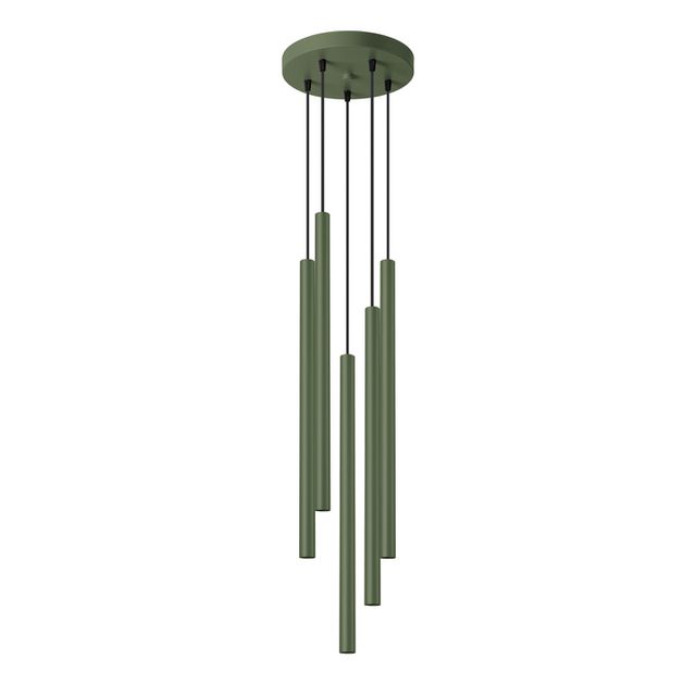 Lampa wisząca PASTELO 5P 5xG9 - zielony oliwkowy